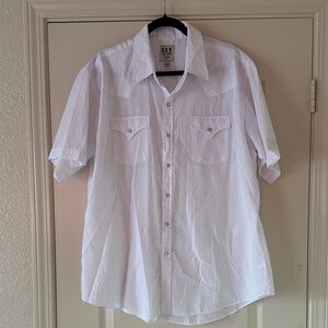 Ely Cattleman White Short Sleeve Button Down Shirt